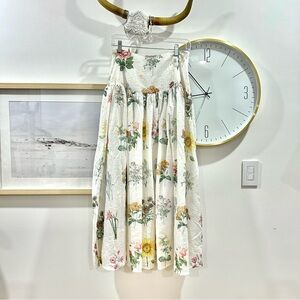 MABLE Floral Eyelet Maxi Skirt – Size M